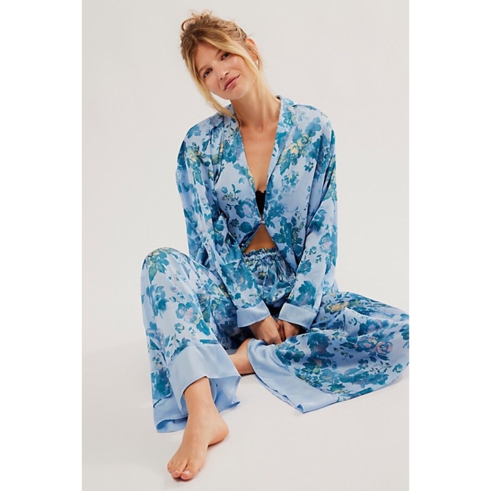 Free People Dreamy Days Floral Silky Pajama Bottoms | Intimately FP
